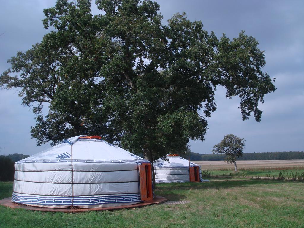 Les Ecrennes Yourte Nomade-Lodge מראה חיצוני תמונה